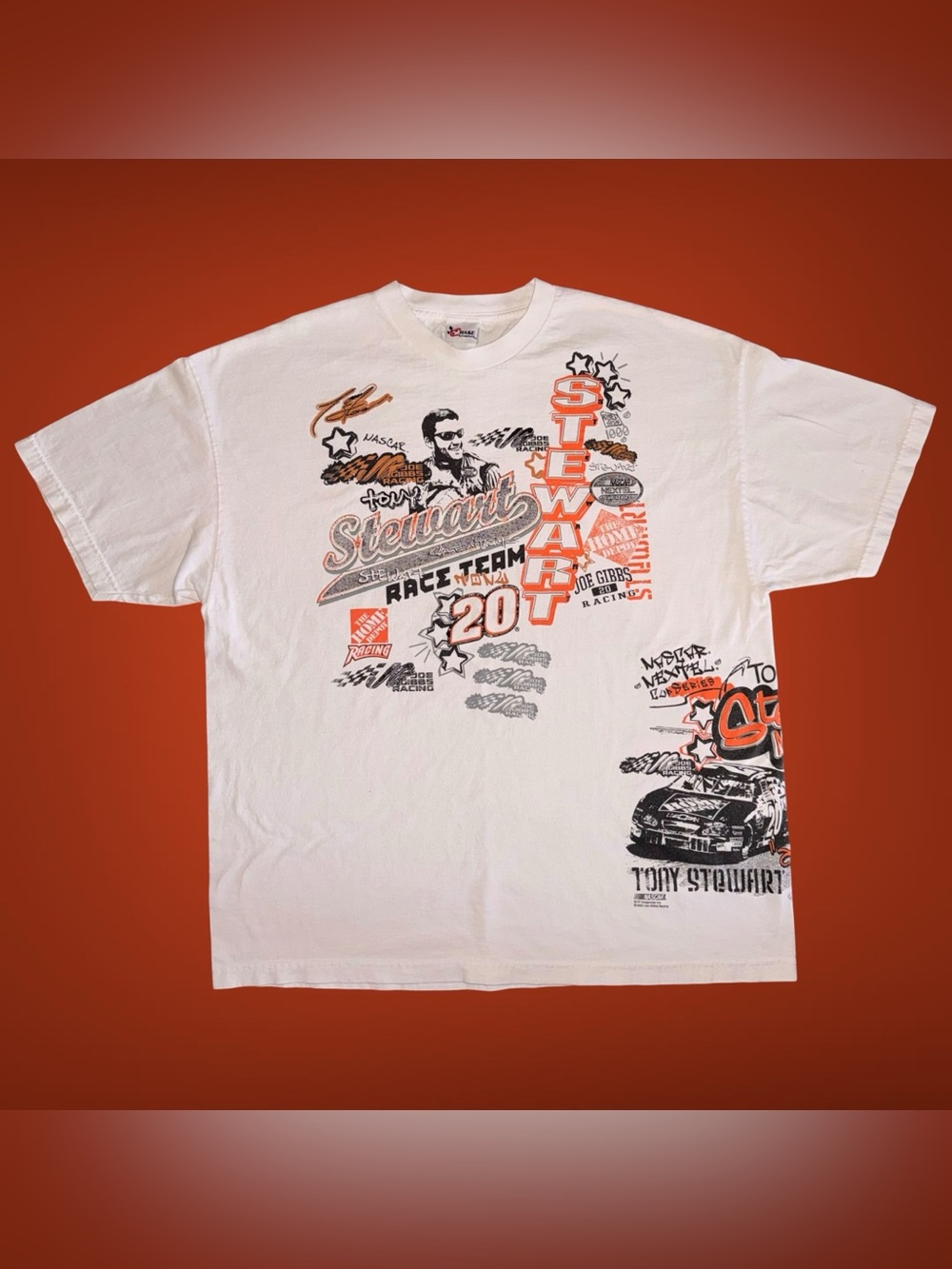 Vintage 2004 Tony Stewart Home Depot NASCAR Chase Authentics T-Shirt Men’s XXL